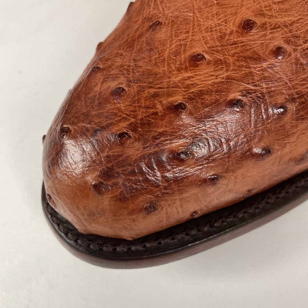 Lucchese 2000 Full Quill Ostrich Cowboy Boots | Barnwood | Exotic | Men’s 11 D - Picture 9 of 16